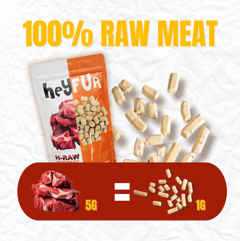 H-RAW[4 IN 1 MEAT]FUNCTIONAL FREEZE RAW MEAT [140G]